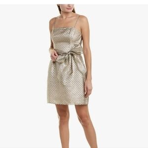 Shoshanna gold cocktail Dress  new condition
